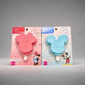 Disney Ice Pop Mold Popsicle, Mickey Minnie Mouse Pink Blue Set
